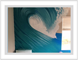 Wall Art by Allyson, mural, wall art, Wave Mural