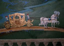 Wall Art by Allyson, Castle Detail,castle landscape mural, fantasy castle mural, hand painted mural, mural