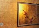Wall Art by Allyson, asian faux finish in gold,faux finish, decorative painting,metallic gold wall finish,